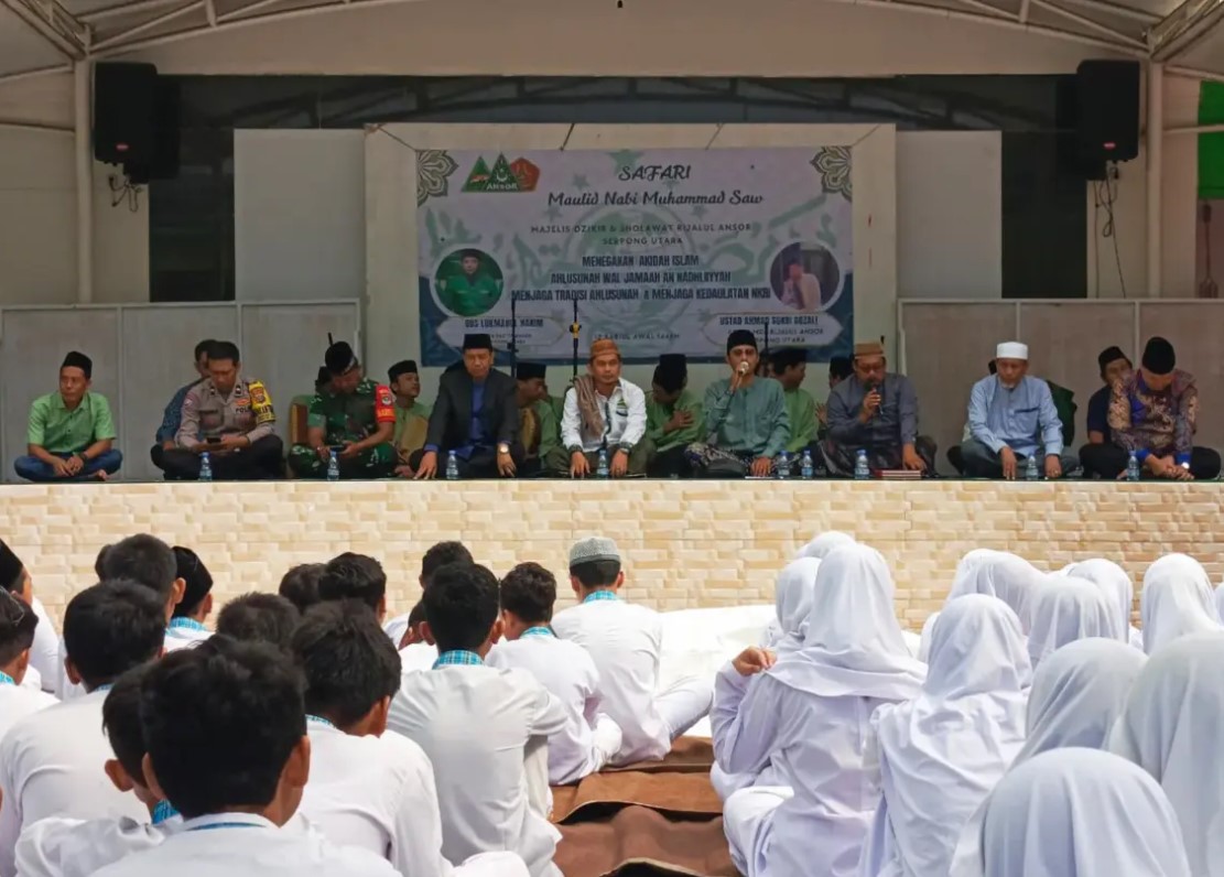 Bersama Majelis Dzikir Sholawat Rijalul Ansor, SMK Pustek Serpong Gelar Maulid Nabi Muhammad SAW