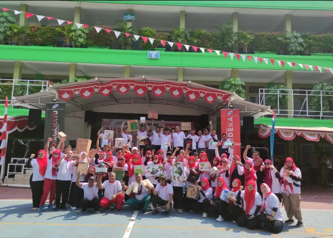 Keseruan dan Kemeriahan Perayaan HUT Ke-79 RI di SMK Pustek Serpong